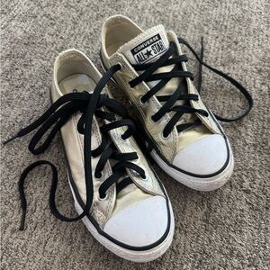 Converse Kids Metallic Gold Sneakers